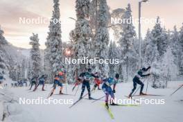 26.11.2023, Ruka, Finland (FIN): Paolo Ventura (ITA), Zanden Mcmullen (USA), (l-r)  - FIS world cup cross-country, mass, Ruka (FIN). www.nordicfocus.com. © Modica/NordicFocus. Every downloaded picture is fee-liable.