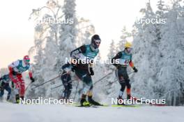 26.11.2023, Ruka, Finland (FIN): Naoto Baba (JPN), Janosch Brugger (GER), (l-r)  - FIS world cup cross-country, mass, Ruka (FIN). www.nordicfocus.com. © Modica/NordicFocus. Every downloaded picture is fee-liable.