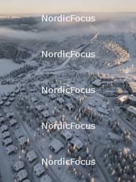 23.11.2023, Ruka, Finland (FIN): Aerial view of RukaÕs village and stadium   - FIS world cup cross-country, training, Ruka (FIN). www.nordicfocus.com. © Modica/NordicFocus. Every downloaded picture is fee-liable.
