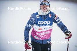 23.11.2023, Ruka, Finland (FIN): Jessie Diggins (USA) - FIS world cup cross-country, training, Ruka (FIN). www.nordicfocus.com. © Modica/NordicFocus. Every downloaded picture is fee-liable.