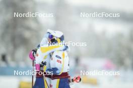 02.12.2023, Gaellivare, Sweden (SWE): Emma Ribom (SWE), Moa Ilar (SWE), (l-r)  - FIS world cup cross-country, 10km, Gaellivare (SWE). www.nordicfocus.com. © Modica/NordicFocus. Every downloaded picture is fee-liable.