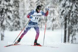 02.12.2023, Gaellivare, Sweden (SWE): Zak Ketterson (USA) - FIS world cup cross-country, 10km, Gaellivare (SWE). www.nordicfocus.com. © Modica/NordicFocus. Every downloaded picture is fee-liable.
