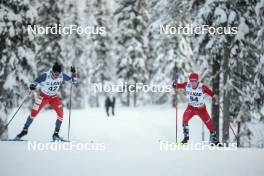 02.12.2023, Gaellivare, Sweden (SWE): Michal Novak (CZE), Iver Tildheim Andersen (NOR), (l-r)  - FIS world cup cross-country, 10km, Gaellivare (SWE). www.nordicfocus.com. © Modica/NordicFocus. Every downloaded picture is fee-liable.