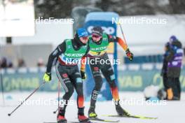 03.12.2023, Gaellivare, Sweden (SWE): Anian Sossau (GER), Friedrich Moch (GER), (l-r)  - FIS world cup cross-country, relay, Gaellivare (SWE). www.nordicfocus.com. © Modica/NordicFocus. Every downloaded picture is fee-liable.