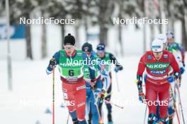 03.12.2023, Gaellivare, Sweden (SWE): Adam Fellner (CZE), Martin Loewstroem Nyenget (NOR), (l-r)  - FIS world cup cross-country, relay, Gaellivare (SWE). www.nordicfocus.com. © Modica/NordicFocus. Every downloaded picture is fee-liable.