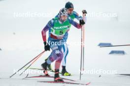 03.12.2023, Gaellivare, Sweden (SWE): Gus Schumacher (USA) - FIS world cup cross-country, relay, Gaellivare (SWE). www.nordicfocus.com. © Modica/NordicFocus. Every downloaded picture is fee-liable.