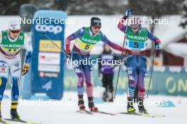 03.12.2023, Gaellivare, Sweden (SWE): Scott Patterson (USA), Zanden Mcmullen (USA), (l-r)  - FIS world cup cross-country, relay, Gaellivare (SWE). www.nordicfocus.com. © Modica/NordicFocus. Every downloaded picture is fee-liable.