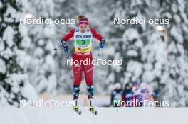 03.12.2023, Gaellivare, Sweden (SWE): Margrethe Bergane (NOR) - FIS world cup cross-country, relay, Gaellivare (SWE). www.nordicfocus.com. © Modica/NordicFocus. Every downloaded picture is fee-liable.