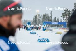 03.12.2023, Gaellivare, Sweden (SWE): Athletes getting ready before race starts - FIS world cup cross-country, relay, Gaellivare (SWE). www.nordicfocus.com. © Modica/NordicFocus. Every downloaded picture is fee-liable.