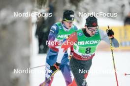 03.12.2023, Gaellivare, Sweden (SWE): Antoine Cyr (CAN) - FIS world cup cross-country, relay, Gaellivare (SWE). www.nordicfocus.com. © Modica/NordicFocus. Every downloaded picture is fee-liable.
