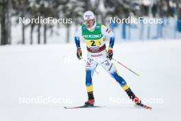 03.12.2023, Gaellivare, Sweden (SWE): Leo Johansson (SWE) - FIS world cup cross-country, relay, Gaellivare (SWE). www.nordicfocus.com. © Modica/NordicFocus. Every downloaded picture is fee-liable.