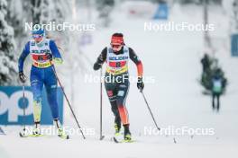 03.12.2023, Gaellivare, Sweden (SWE): Kseniya Shalygina (KAZ), Coletta Rydzek (GER), (l-r)  - FIS world cup cross-country, relay, Gaellivare (SWE). www.nordicfocus.com. © Modica/NordicFocus. Every downloaded picture is fee-liable.