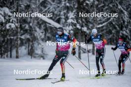 01.12.2023, Gaellivare, Sweden (SWE): Friedrich Moch (GER), Florian Notz (GER), (l-r)  - FIS world cup cross-country, training, Gaellivare (SWE). www.nordicfocus.com. © Modica/NordicFocus. Every downloaded picture is fee-liable.