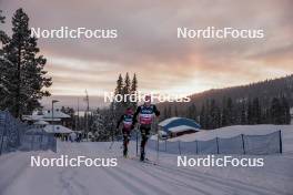 01.12.2023, Gaellivare, Sweden (SWE): Laura Gimmler (GER), Coletta Rydzeck (GER), (l-r)  - FIS world cup cross-country, training, Gaellivare (SWE). www.nordicfocus.com. © Modica/NordicFocus. Every downloaded picture is fee-liable.