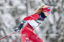 10.12.2023, Oestersund, Sweden (SWE): Julie Bjervig Drivenes (NOR) - FIS world cup cross-country, 10km, Oestersund (SWE). www.nordicfocus.com. © Modica/NordicFocus. Every downloaded picture is fee-liable.