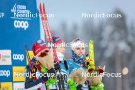 10.12.2023, Oestersund, Sweden (SWE): Harald Oestberg Amundsen (NOR), Didrik Toenseth (NOR), (l-r)  - FIS world cup cross-country, 10km, Oestersund (SWE). www.nordicfocus.com. © Modica/NordicFocus. Every downloaded picture is fee-liable.