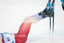 10.12.2023, Oestersund, Sweden (SWE): Salomon boots and skis, Valerio Grand (SUI) - FIS world cup cross-country, 10km, Oestersund (SWE). www.nordicfocus.com. © Modica/NordicFocus. Every downloaded picture is fee-liable.