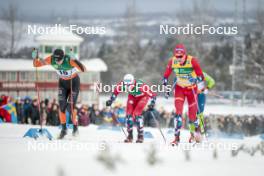 09.12.2023, Oestersund, Sweden (SWE): Oskar Svensson (SWE), Paal Golberg (NOR), (l-r)  - FIS world cup cross-country, individual sprint, Oestersund (SWE). www.nordicfocus.com. © Modica/NordicFocus. Every downloaded picture is fee-liable.