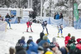 09.12.2023, Oestersund, Sweden (SWE): Kerttu Niskanen (FIN), Lotta Udnes Weng (NOR), Caterina Ganz (ITA), (l-r)  - FIS world cup cross-country, individual sprint, Oestersund (SWE). www.nordicfocus.com. © Modica/NordicFocus. Every downloaded picture is fee-liable.