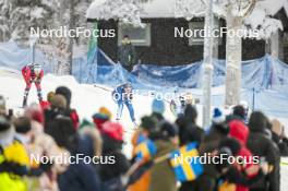 09.12.2023, Oestersund, Sweden (SWE): Maria Hartz Melling (NOR), Anne Kyllonen (FIN), (l-r)  - FIS world cup cross-country, individual sprint, Oestersund (SWE). www.nordicfocus.com. © Modica/NordicFocus. Every downloaded picture is fee-liable.