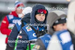 09.12.2023, Oestersund, Sweden (SWE): Coach Team France - FIS world cup cross-country, individual sprint, Oestersund (SWE). www.nordicfocus.com. © Modica/NordicFocus. Every downloaded picture is fee-liable.