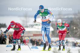 09.12.2023, Oestersund, Sweden (SWE): Erik Valnes (NOR), Iivo Niskanen (FIN), (l-r)  - FIS world cup cross-country, individual sprint, Oestersund (SWE). www.nordicfocus.com. © Modica/NordicFocus. Every downloaded picture is fee-liable.