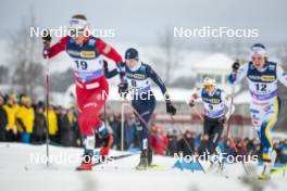 09.12.2023, Oestersund, Sweden (SWE): Caterina Ganz (ITA), Maerta Rosenberg (SWE), (l-r)  - FIS world cup cross-country, individual sprint, Oestersund (SWE). www.nordicfocus.com. © Modica/NordicFocus. Every downloaded picture is fee-liable.