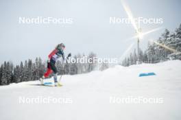 09.12.2023, Oestersund, Sweden (SWE): Amelia Wells (CAN) - FIS world cup cross-country, individual sprint, Oestersund (SWE). www.nordicfocus.com. © Modica/NordicFocus. Every downloaded picture is fee-liable.