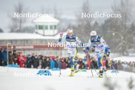 09.12.2023, Oestersund, Sweden (SWE): Frida Karlsson (SWE), Linn Svahn (SWE), (l-r)  - FIS world cup cross-country, individual sprint, Oestersund (SWE). www.nordicfocus.com. © Modica/NordicFocus. Every downloaded picture is fee-liable.