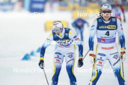 09.12.2023, Oestersund, Sweden (SWE): Maja Dahlqvist (SWE), Moa Lundgren (SWE), (l-r)  - FIS world cup cross-country, individual sprint, Oestersund (SWE). www.nordicfocus.com. © Modica/NordicFocus. Every downloaded picture is fee-liable.