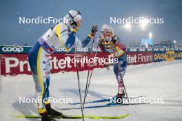 09.12.2023, Oestersund, Sweden (SWE): Linn Svahn (SWE), Jessie Diggins (USA), (l-r)  - FIS world cup cross-country, individual sprint, Oestersund (SWE). www.nordicfocus.com. © Modica/NordicFocus. Every downloaded picture is fee-liable.