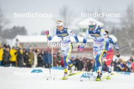 09.12.2023, Oestersund, Sweden (SWE): Frida Karlsson (SWE), Linn Svahn (SWE), (l-r)  - FIS world cup cross-country, individual sprint, Oestersund (SWE). www.nordicfocus.com. © Modica/NordicFocus. Every downloaded picture is fee-liable.