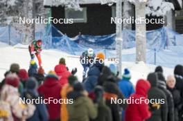 09.12.2023, Oestersund, Sweden (SWE): Antoine Cyr (CAN), Theo Schely (FRA), (l-r)  - FIS world cup cross-country, individual sprint, Oestersund (SWE). www.nordicfocus.com. © Modica/NordicFocus. Every downloaded picture is fee-liable.