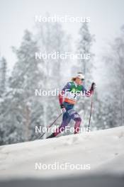 09.12.2023, Oestersund, Sweden (SWE): Gus Schumacher (USA) - FIS world cup cross-country, individual sprint, Oestersund (SWE). www.nordicfocus.com. © Modica/NordicFocus. Every downloaded picture is fee-liable.