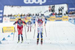 09.12.2023, Oestersund, Sweden (SWE): Kristine Stavaas Skistad (NOR), Emma Ribom (SWE), (l-r)  - FIS world cup cross-country, individual sprint, Oestersund (SWE). www.nordicfocus.com. © Modica/NordicFocus. Every downloaded picture is fee-liable.