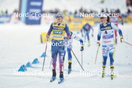 09.12.2023, Oestersund, Sweden (SWE): Jessie Diggins (USA), Moa Lundgren (SWE), (l-r)  - FIS world cup cross-country, individual sprint, Oestersund (SWE). www.nordicfocus.com. © Modica/NordicFocus. Every downloaded picture is fee-liable.