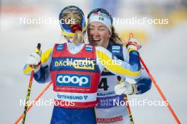 09.12.2023, Oestersund, Sweden (SWE): Emma Ribom (SWE), Moa Lundgren (SWE), (l-r)  - FIS world cup cross-country, individual sprint, Oestersund (SWE). www.nordicfocus.com. © Modica/NordicFocus. Every downloaded picture is fee-liable.