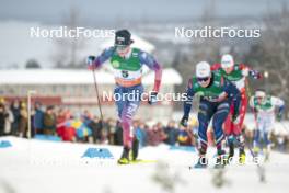 09.12.2023, Oestersund, Sweden (SWE): James Clinton Schoonmaker (USA), Jules Chappaz (FRA), (l-r)  - FIS world cup cross-country, individual sprint, Oestersund (SWE). www.nordicfocus.com. © Modica/NordicFocus. Every downloaded picture is fee-liable.