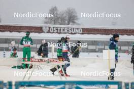 09.12.2023, Oestersund, Sweden (SWE): Simeon Deyanov (BUL), Hugo Lapalus (FRA), (l-r)  - FIS world cup cross-country, individual sprint, Oestersund (SWE). www.nordicfocus.com. © Proserpio/NordicFocus. Every downloaded picture is fee-liable.