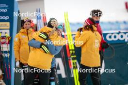 17.12.2023, Trondheim, Norway (NOR): Victoria Carl (GER), Lisa Lohmann (GER), (l-r)  - FIS world cup cross-country, 10km, Trondheim (NOR). www.nordicfocus.com. © Modica/NordicFocus. Every downloaded picture is fee-liable.