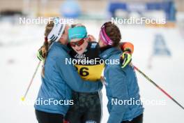 17.12.2023, Trondheim, Norway (NOR): Pia Fink (GER), Victoria Carl (GER), Sofie Krehl (GER), (l-r)  - FIS world cup cross-country, 10km, Trondheim (NOR). www.nordicfocus.com. © Modica/NordicFocus. Every downloaded picture is fee-liable.