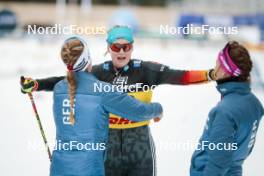 17.12.2023, Trondheim, Norway (NOR): Pia Fink (GER), Victoria Carl (GER), Sofie Krehl (GER), (l-r)  - FIS world cup cross-country, 10km, Trondheim (NOR). www.nordicfocus.com. © Modica/NordicFocus. Every downloaded picture is fee-liable.