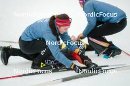 17.12.2023, Trondheim, Norway (NOR): Coletta Rydzek (GER), Victoria Carl (GER), (l-r)  - FIS world cup cross-country, 10km, Trondheim (NOR). www.nordicfocus.com. © Modica/NordicFocus. Every downloaded picture is fee-liable.