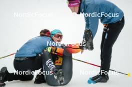 17.12.2023, Trondheim, Norway (NOR): Coletta Rydzek (GER), Victoria Carl (GER), Sofie Krehl (GER), (l-r)  - FIS world cup cross-country, 10km, Trondheim (NOR). www.nordicfocus.com. © Modica/NordicFocus. Every downloaded picture is fee-liable.