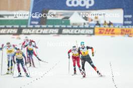 15.12.2023, Trondheim, Norway (NOR): Frida Karlsson (SWE), Jessie Diggins (USA), Lotta Udnes Weng (NOR), Victoria Carl (GER), (l-r)  - FIS world cup cross-country, individual sprint, Trondheim (NOR). www.nordicfocus.com. © Modica/NordicFocus. Every downloaded picture is fee-liable.