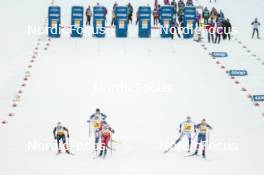 15.12.2023, Trondheim, Norway (NOR): Pia Fink (GER), Katerina Janatova (CZE), Johanna Hagstroem (SWE), Ane Appelkvist Stenseth (NOR), Frida Karlsson (SWE), Jessie Diggins (USA), (l-r)  - FIS world cup cross-country, individual sprint, Trondheim (NOR). www.nordicfocus.com. © Modica/NordicFocus. Every downloaded picture is fee-liable.