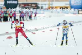 15.12.2023, Trondheim, Norway (NOR): Kristine Stavaas Skistad (NOR), Linn Svahn (SWE), (l-r)  - FIS world cup cross-country, individual sprint, Trondheim (NOR). www.nordicfocus.com. © Modica/NordicFocus. Every downloaded picture is fee-liable.