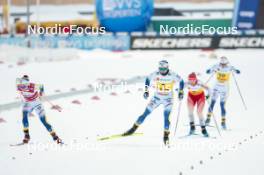15.12.2023, Trondheim, Norway (NOR): Emma Ribom (SWE), Linn Svahn (SWE), (l-r)  - FIS world cup cross-country, individual sprint, Trondheim (NOR). www.nordicfocus.com. © Modica/NordicFocus. Every downloaded picture is fee-liable.