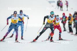 15.12.2023, Trondheim, Norway (NOR): Julia Kern (USA), Victoria Carl (GER), (l-r)  - FIS world cup cross-country, individual sprint, Trondheim (NOR). www.nordicfocus.com. © Modica/NordicFocus. Every downloaded picture is fee-liable.
