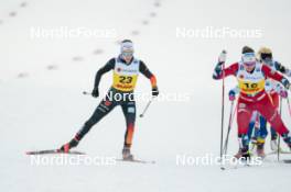 15.12.2023, Trondheim, Norway (NOR): Pia Fink (GER), Ane Appelkvist Stenseth (NOR), (l-r)  - FIS world cup cross-country, individual sprint, Trondheim (NOR). www.nordicfocus.com. © Modica/NordicFocus. Every downloaded picture is fee-liable.
